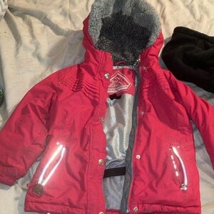 Zeroxposur pink with fur girl winter jacket